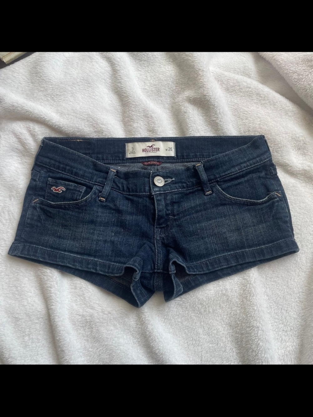 Y2K Mini Lowrise Hollister Dark Wash Denim Women’s Shorts